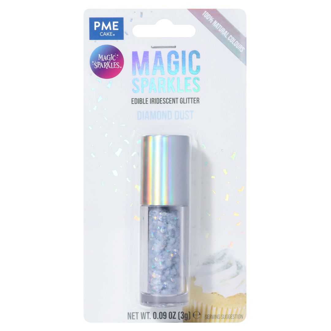 Magic Sparkles Edible Iridescent Glitter – Diamond Dust (3g)