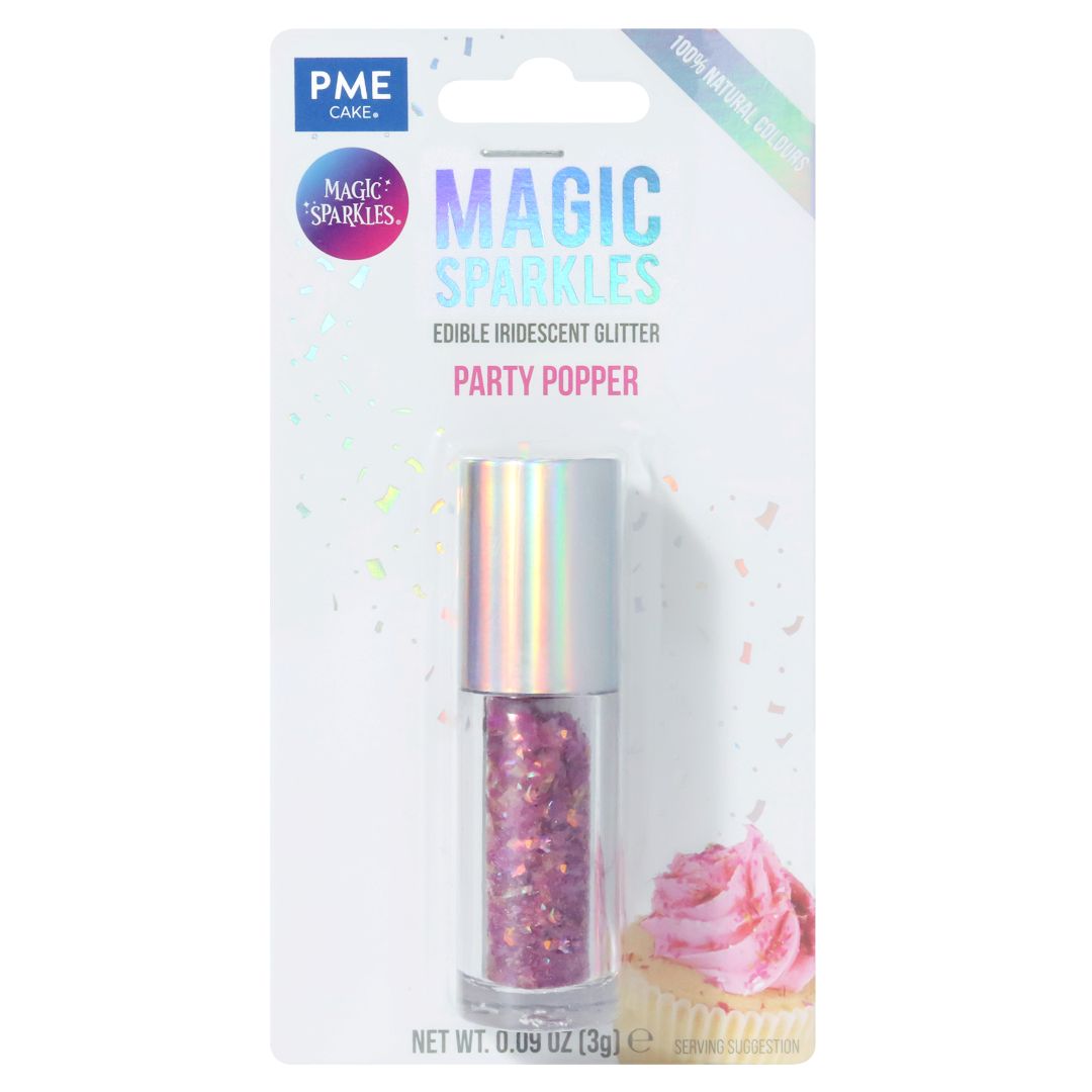 Magic Sparkles Edible Iridescent Glitter – Party Popper (3g)