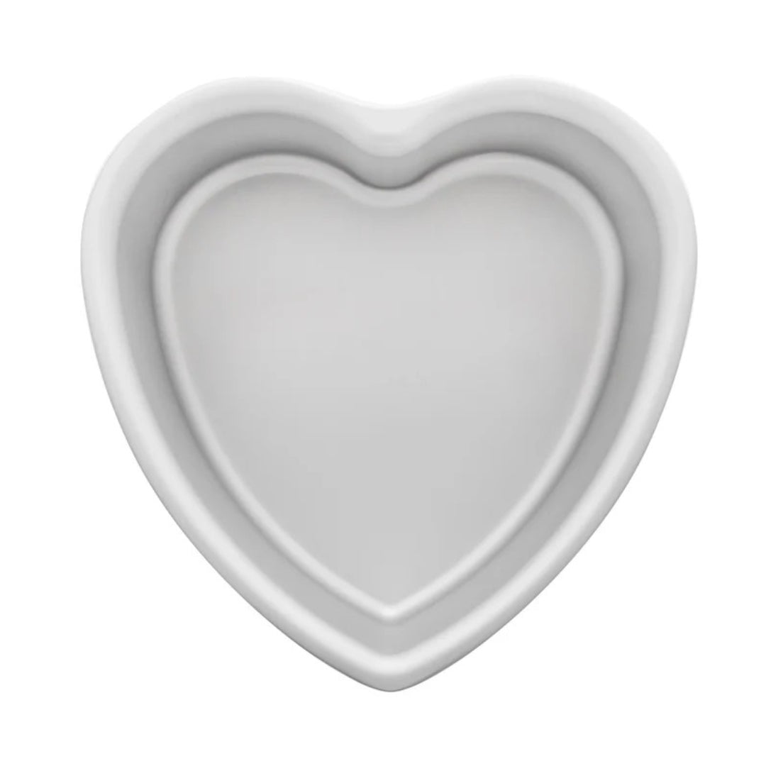 Heart cake pan solid bottom 10 x 3