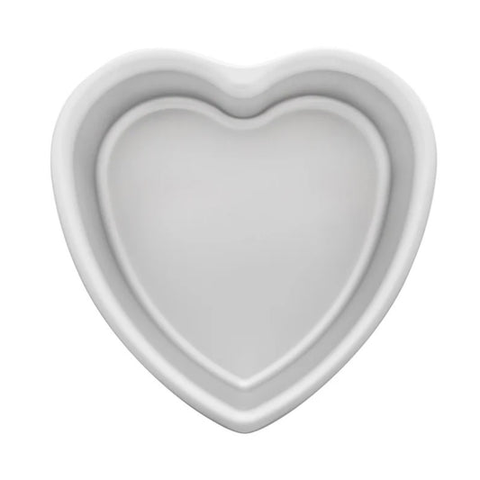 Heart cake pan solid bottom 10 x 3
