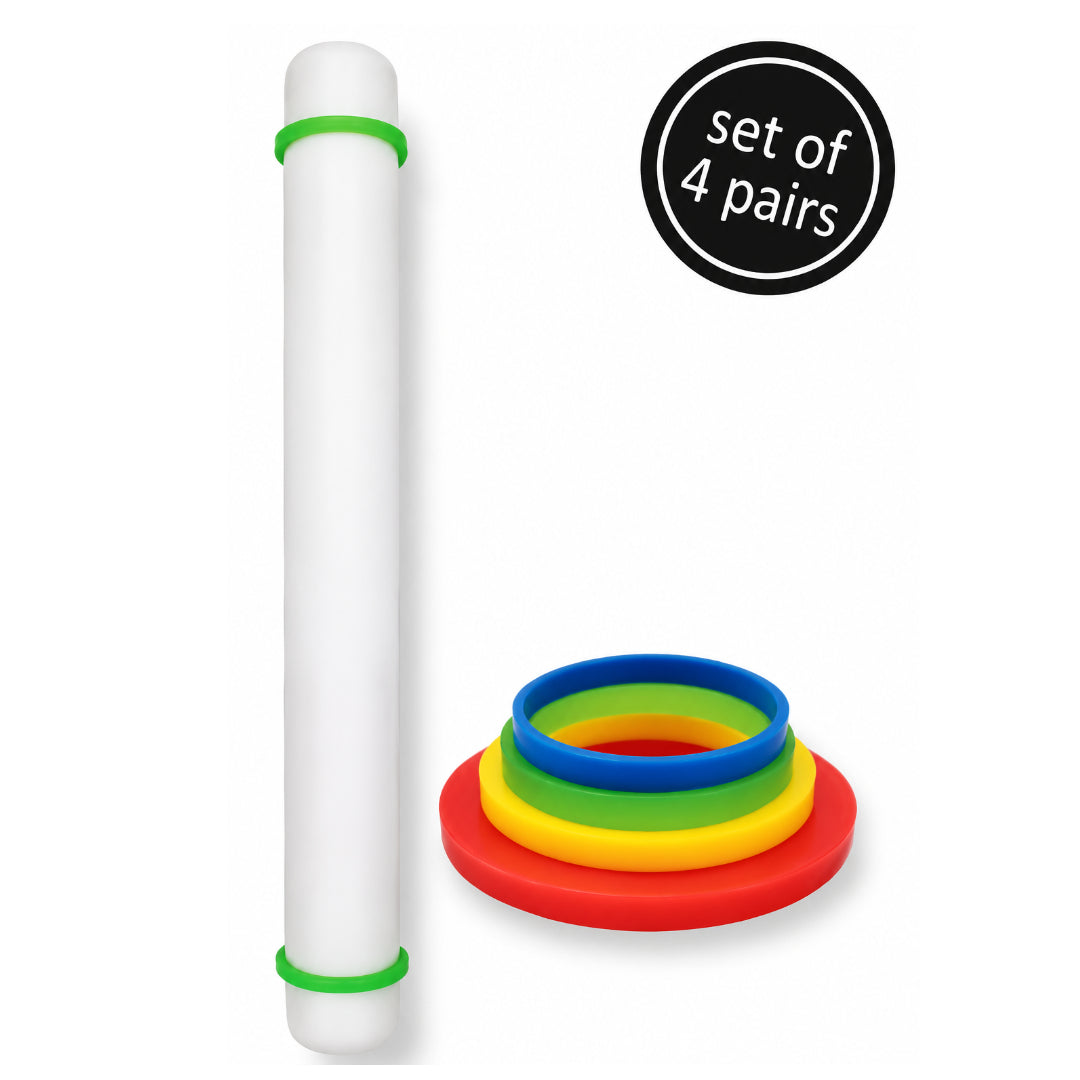 Large Rolling Pin Guide Rings set4