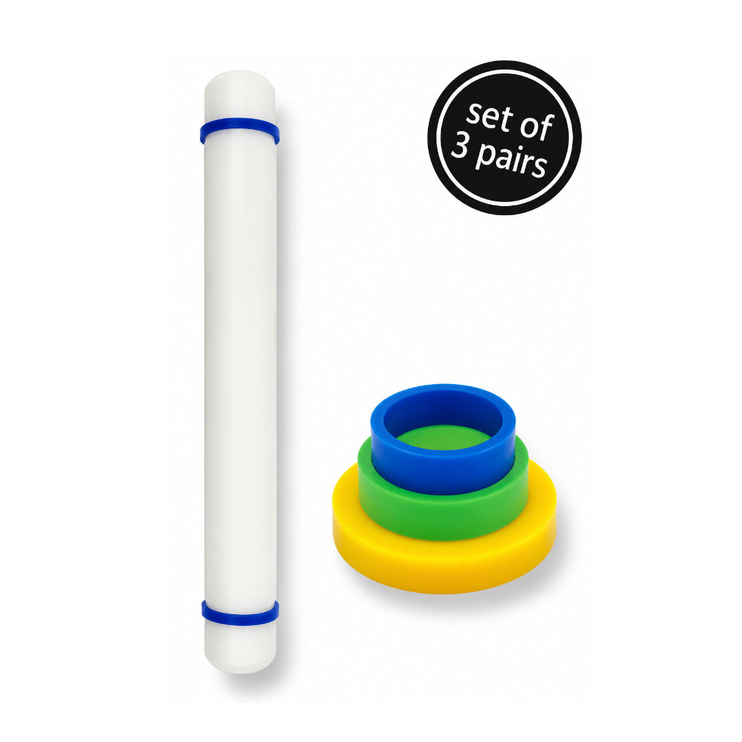 Small Rolling Pin Guide Rings set 3
