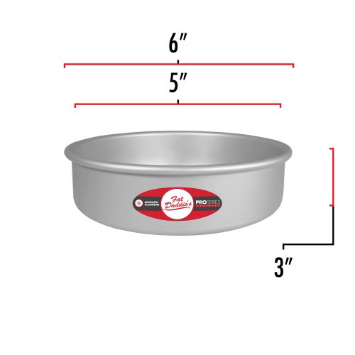 Round cake pan solid bottom 5 x 3