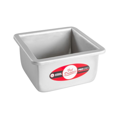Square cake pan solid bottom 5x5x3 (O/S at FAT DADDIOS)