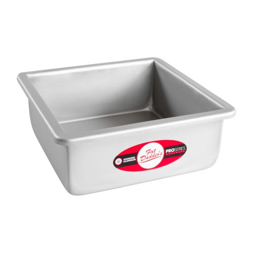 Square cake pan solid bottom 7x7x3 (O/S at FAT DADDIOS)