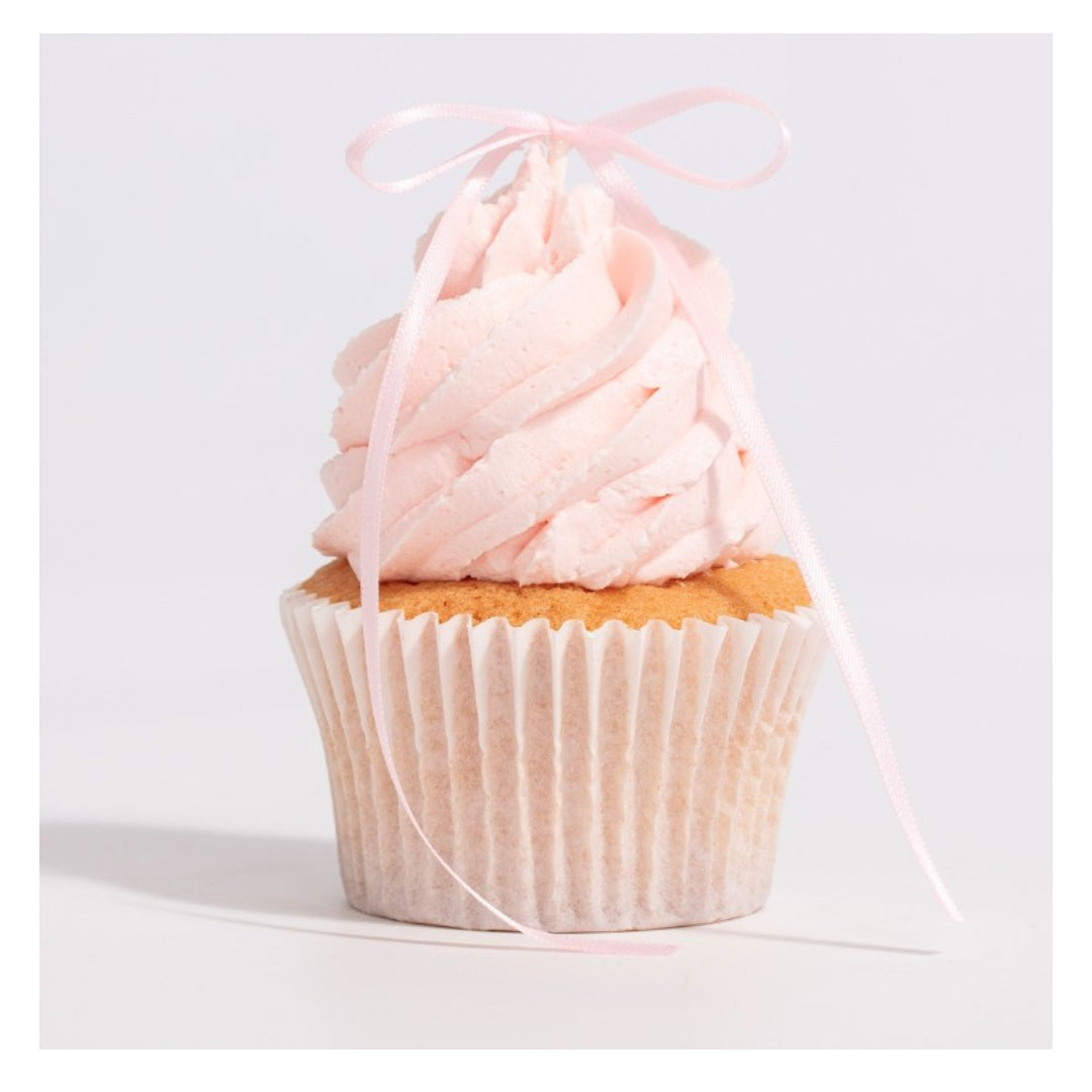 Ribbon Bow Cake Toppers – Light Pink 8pk