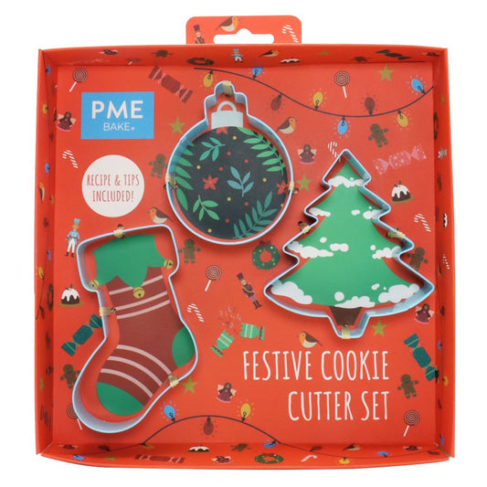 Festive Cookie Cutter Set 3pc