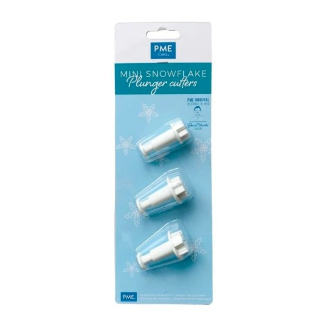 Mini Snowflake Plunger Cutter Set 3