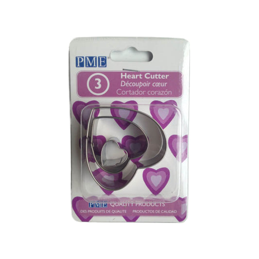 Stainless Steel Heart Cutters Set/3