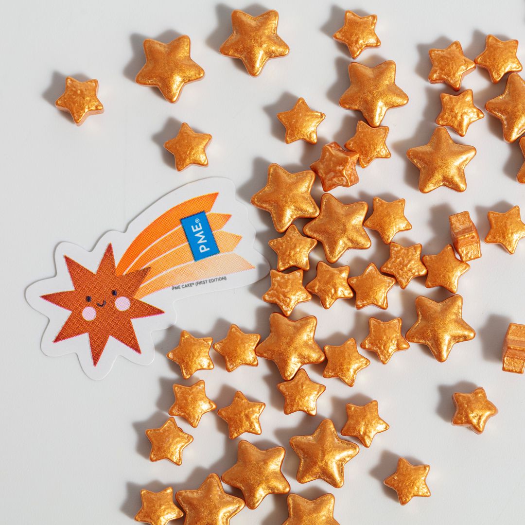 Gold Stars Sprinkle Charms 25g