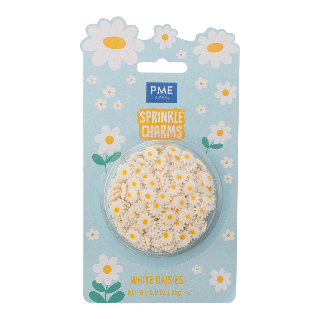White Daisies Sprinkle Charms 25g (O/S at PME)