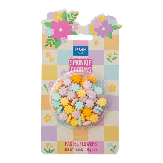 Pastel Flowers Sprinkle Charms 25g