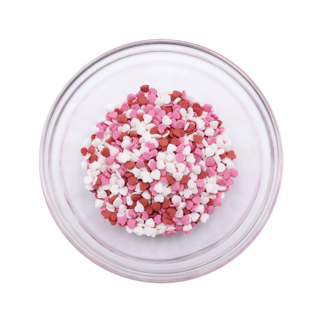 Valentines Sprinkles - Micro Confetti Hearts 60g
