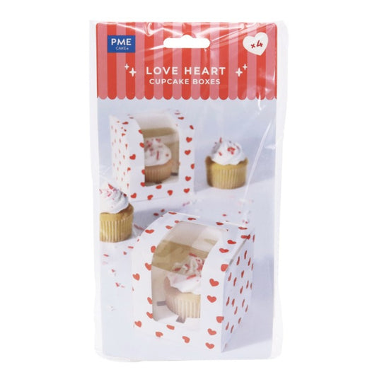 Treat Boxes - Love Hearts 4pk